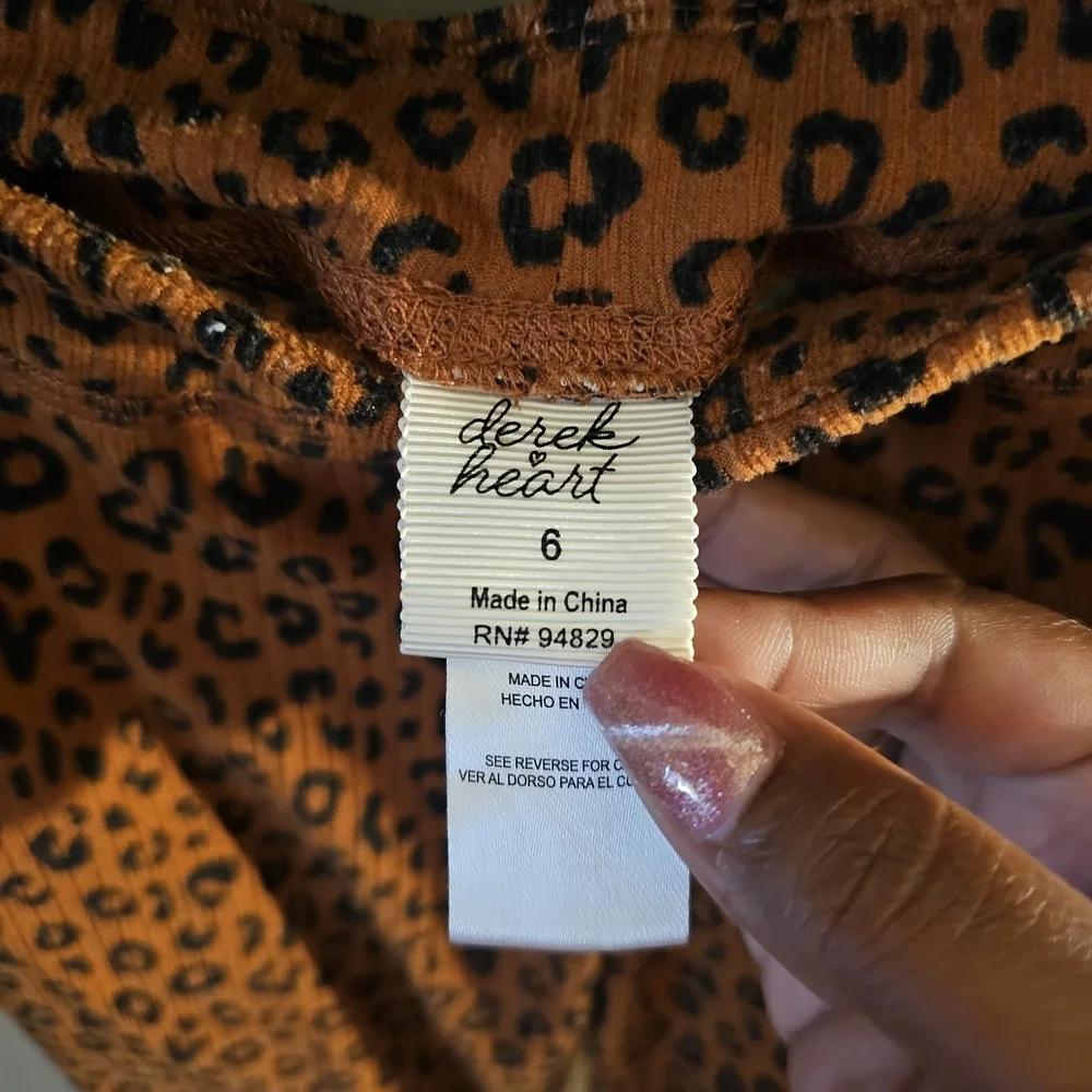 Derek Heart Black and Brown Matching Pajama Set